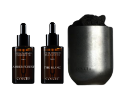 Couche - Lava Diffusing Stone + Natural Blend Fragrance Oil 30ml (THE BLANC)